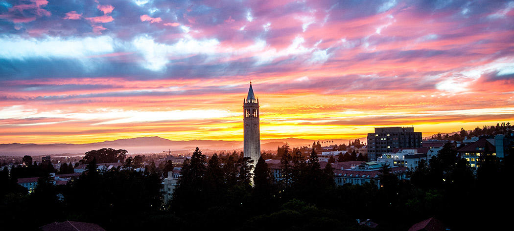 Campanile at sunset